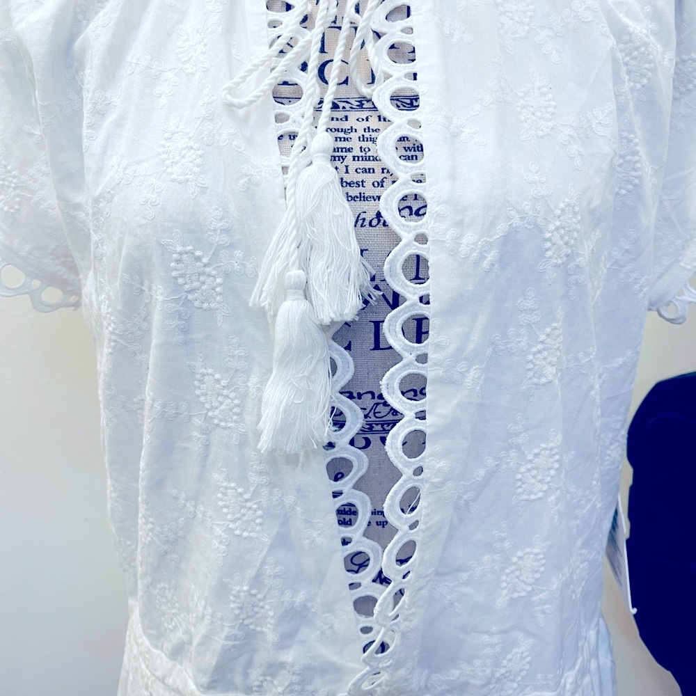 Lost + Wander White Plunge Neck Sundress - Picture 3 of 6